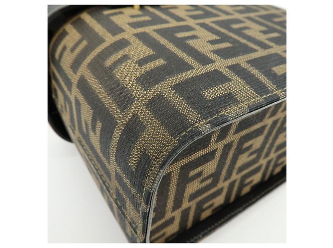 FENDI Borsa Vanity 2Way in tela Zucca e pelle Borsa a tracolla Marrone 09149311 - vista 15
