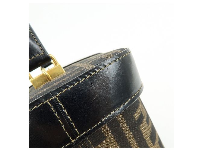 FENDI Borsa Vanity 2Way in tela Zucca e pelle Borsa a tracolla Marrone 09149311 - vista 18