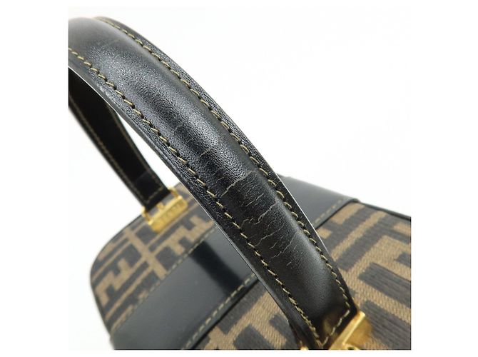 FENDI Borsa Vanity 2Way in tela Zucca e pelle Borsa a tracolla Marrone 09149311 - vista 9