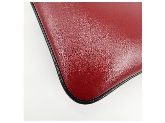 Borsa a tracolla e spalla GUCCI Double G Arli in pelle Rossa 550129 - vista 12