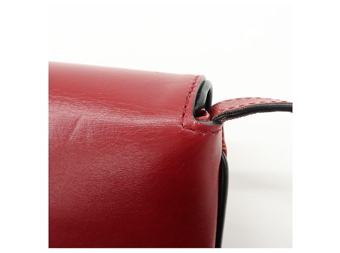 Borsa a tracolla e spalla GUCCI Double G Arli in pelle Rossa 550129 - vista 15