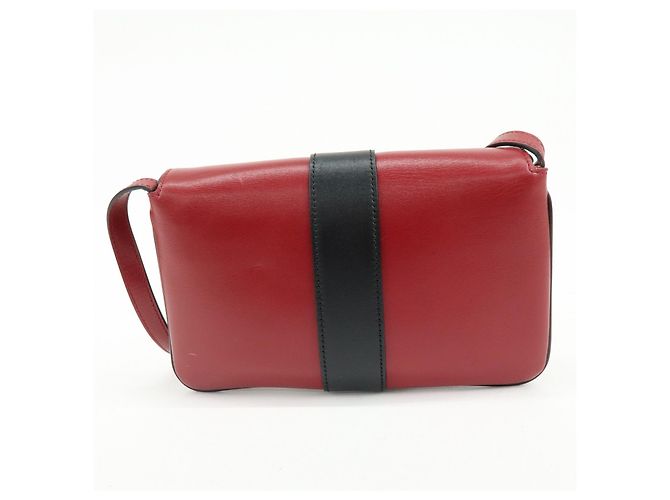 Borsa a tracolla e spalla GUCCI Double G Arli in pelle Rossa 550129 - vista 2