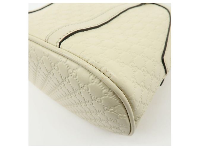 Borsa 2WAY in pelle Micro Guccissima GUCCI Borsa a mano Ivory 449654 - vista 11