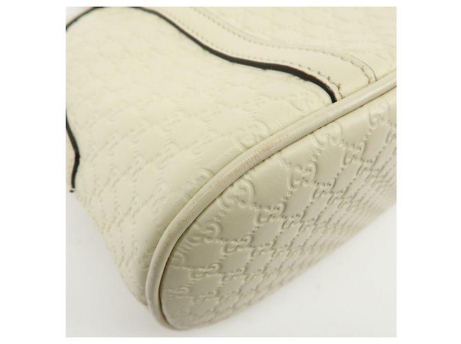Borsa 2WAY in pelle Micro Guccissima GUCCI Borsa a mano Ivory 449654 - vista 12