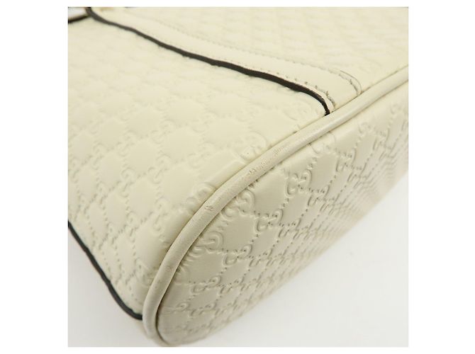 Borsa 2WAY in pelle Micro Guccissima GUCCI Borsa a mano Ivory 449654 - vista 14