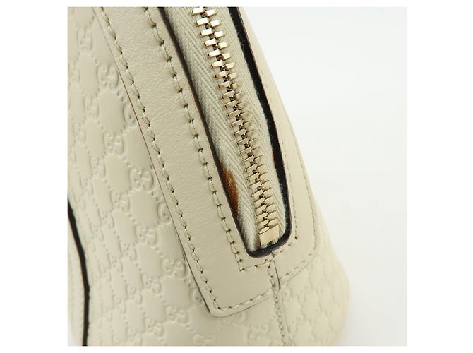 Borsa 2WAY in pelle Micro Guccissima GUCCI Borsa a mano Ivory 449654 - vista 16