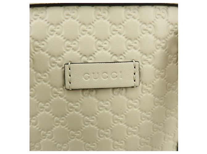 Borsa 2WAY in pelle Micro Guccissima GUCCI Borsa a mano Ivory 449654 - vista 17