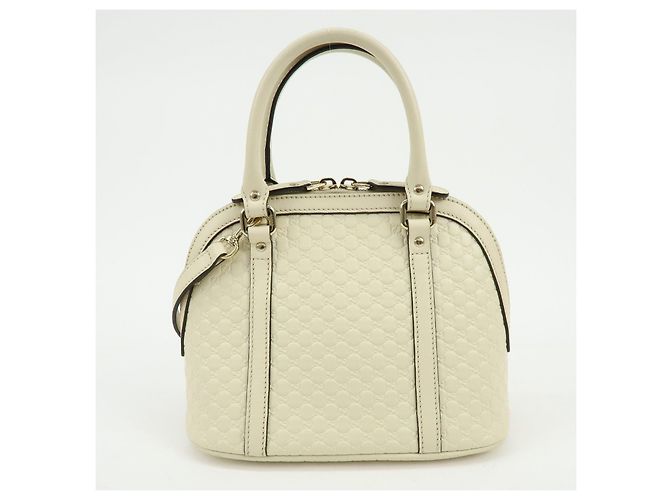 Borsa 2WAY in pelle Micro Guccissima GUCCI Borsa a mano Ivory 449654 - vista 2
