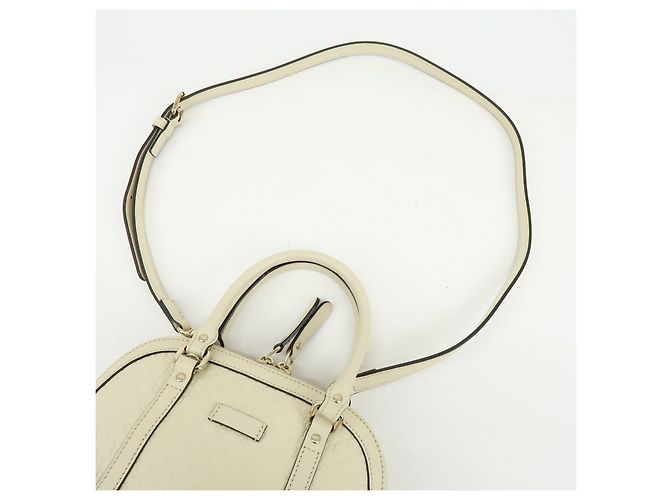 Borsa 2WAY in pelle Micro Guccissima GUCCI Borsa a mano Ivory 449654 - vista 6