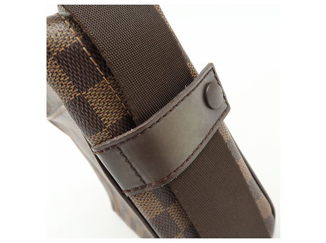 Borsa a tracolla Louis Vuitton Damier Olaf PM Marrone N41442 - vista 10