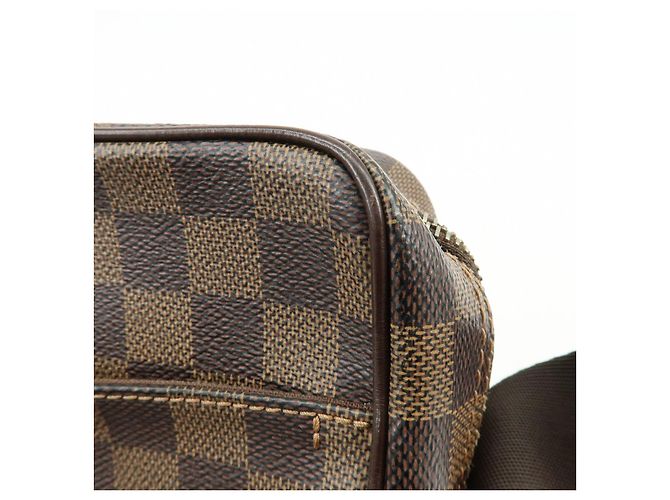 Borsa a tracolla Louis Vuitton Damier Olaf PM Marrone N41442 - vista 16