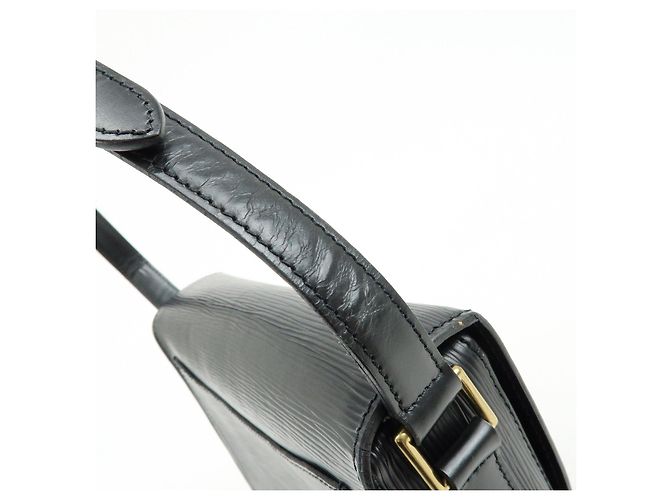 Saint-Cloud Borsa a tracolla Louis Vuitton Epi Saint Cloud Black Noir M52192 - vista 10
