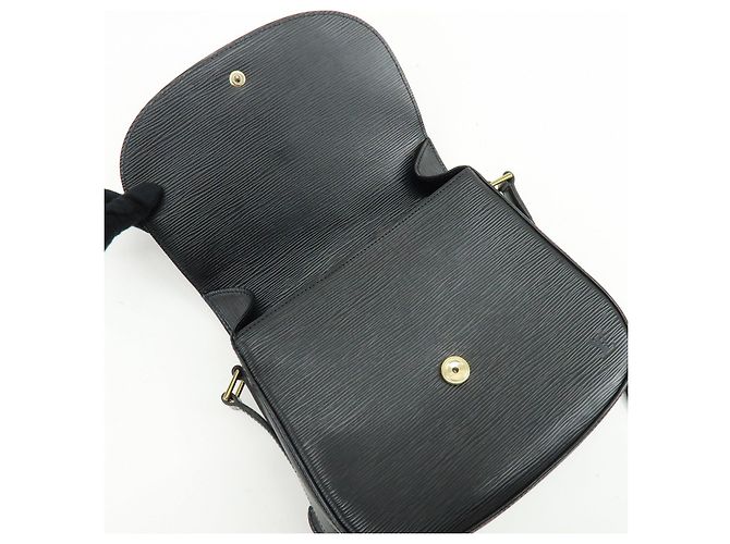 Saint-Cloud Borsa a tracolla Louis Vuitton Epi Saint Cloud Black Noir M52192 - vista 19