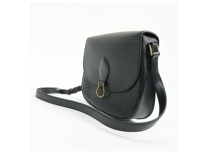Saint-Cloud Borsa a tracolla Louis Vuitton Epi Saint Cloud Black Noir M52192 - vista 3