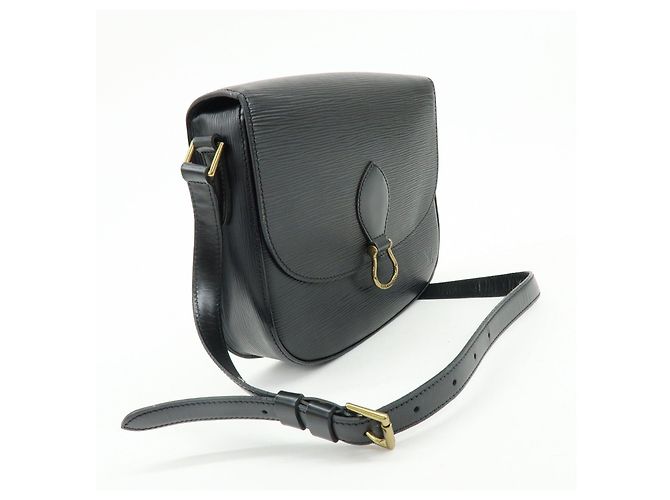 Saint-Cloud Borsa a tracolla Louis Vuitton Epi Saint Cloud Black Noir M52192 - vista 4