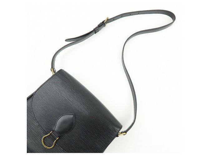 Saint-Cloud Borsa a tracolla Louis Vuitton Epi Saint Cloud Black Noir M52192 - vista 6