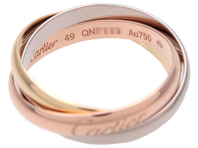 Cartier Trinity Ring SM K18 750YG/WG/PG #49 US5 EU49 HK10.5 - Ansicht 4