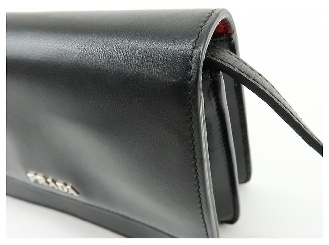 PRADA Borsa a spalla 2Way Mini Crossbody e Pochette in pelle Black BT1031 - vista 15