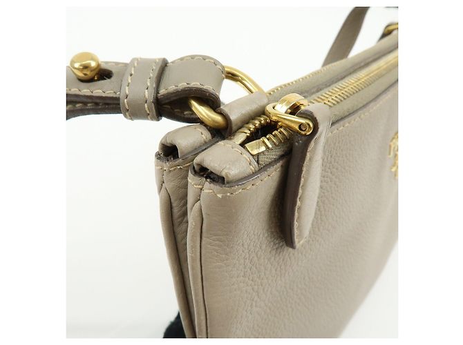 Borsa a tracolla in pelle con logo PRADA Borsa crossbody Beige 1BH046 - vista 16