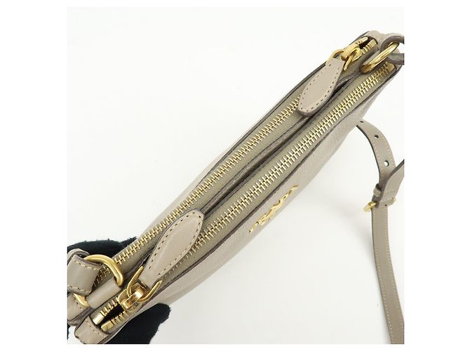 Borsa a tracolla in pelle con logo PRADA Borsa crossbody Beige 1BH046 - vista 21