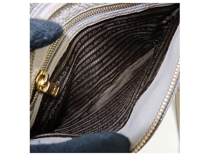 Borsa a tracolla in pelle con logo PRADA Borsa crossbody Beige 1BH046 - vista 23