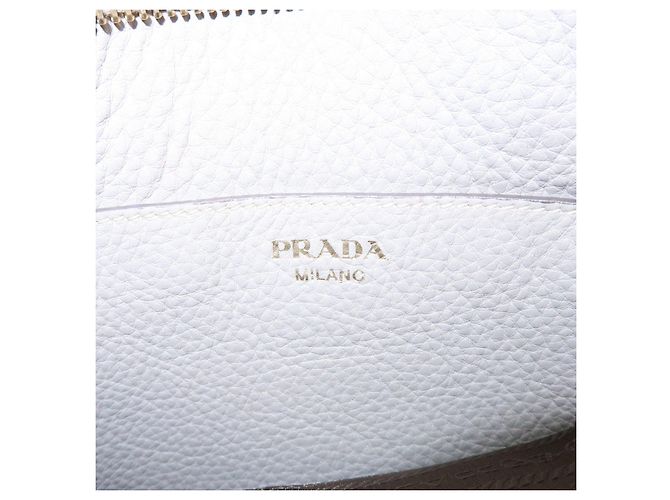 Borsa a tracolla in pelle con logo PRADA Borsa crossbody Beige 1BH046 - vista 24