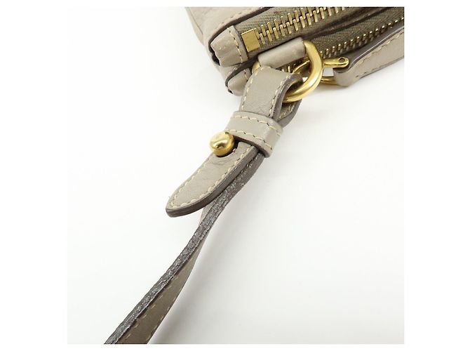 Borsa a tracolla in pelle con logo PRADA Borsa crossbody Beige 1BH046 - vista 8