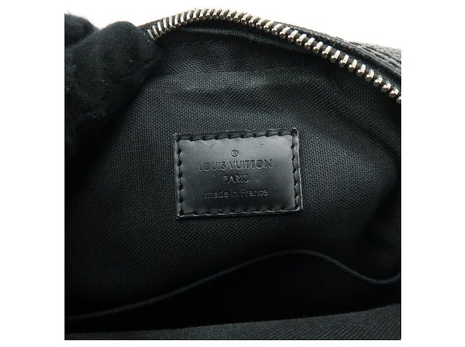 Borsa a tracolla Louis Vuitton Damier Graphite Rem Nera N41446 - vista 23