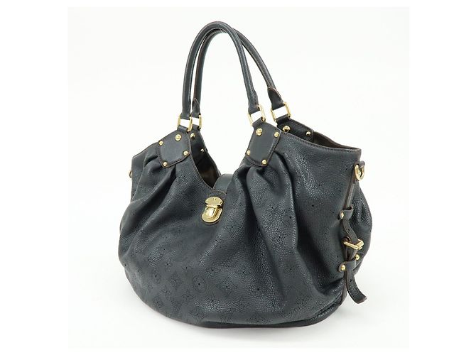 Borsa a tracolla e borsa a mano Louis Vuitton Monogram Mahina L Noir M95765 - vista 3