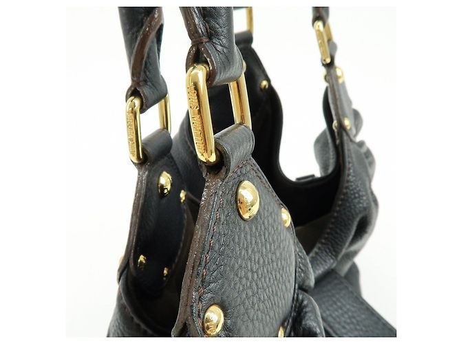 Borsa a tracolla e borsa a mano Louis Vuitton Monogram Mahina L Noir M95765 - vista 8