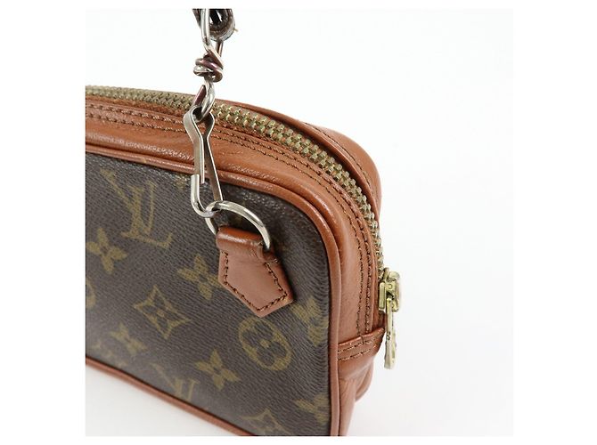 Borsa Louis Vuitton Monogram Pochette Marly Bandouliere Brown M51828 - vista 19