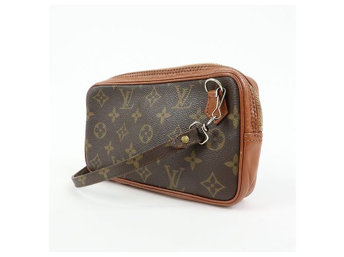 Borsa Louis Vuitton Monogram Pochette Marly Bandouliere Brown M51828 - vista 3