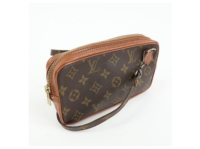Borsa Louis Vuitton Monogram Pochette Marly Bandouliere Brown M51828 - vista 4