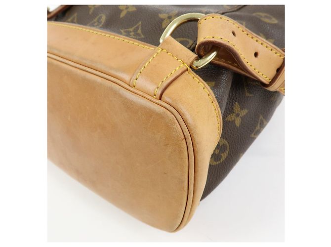 Zaino Louis Vuitton Monogram Canvas Montsouris MM Brown M51136 - vista 15