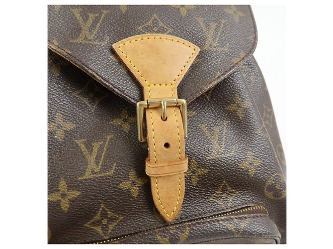 Zaino Louis Vuitton Monogram Canvas Montsouris MM Brown M51136 - vista 18