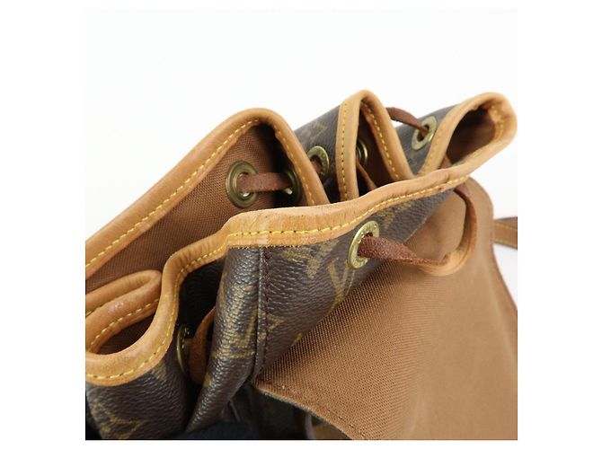 Zaino Louis Vuitton Monogram Canvas Montsouris MM Brown M51136 - vista 21