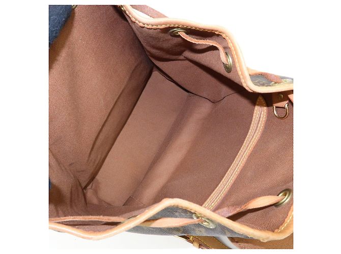 Zaino Louis Vuitton Monogram Canvas Montsouris MM Brown M51136 - vista 22
