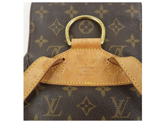 Zaino Louis Vuitton Monogram Canvas Montsouris MM Brown M51136 - vista 23