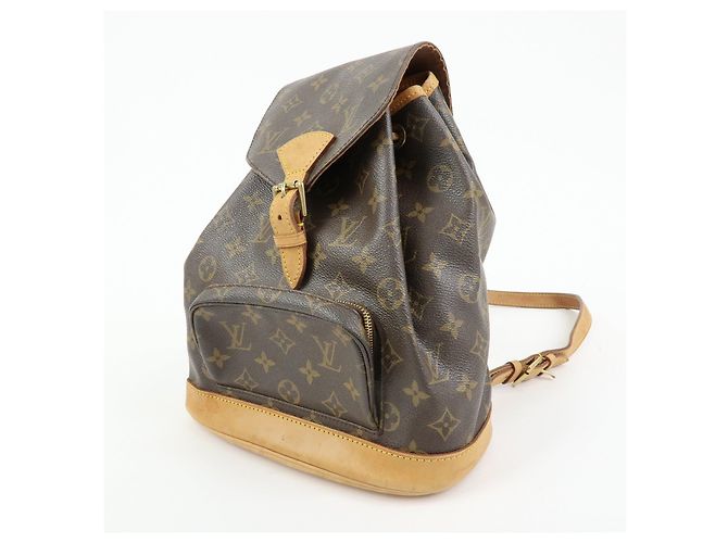 Zaino Louis Vuitton Monogram Canvas Montsouris MM Brown M51136 - vista 3