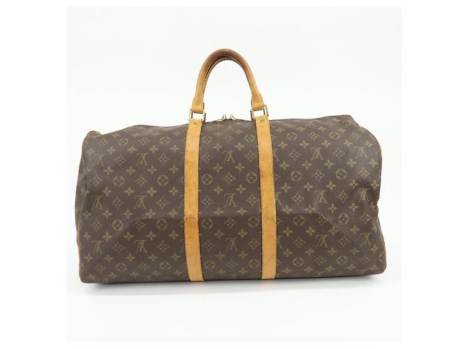 Louis Vuitton Monogram Keep All 55 Boston Bag Hand Bag Brown M41424 - vista 2
