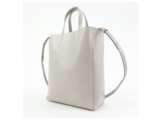 Céline Celine Small Vertical Cabas Piccola Borsa a Mano 2Way in Pelle Borsa a Tracolla - vista 3