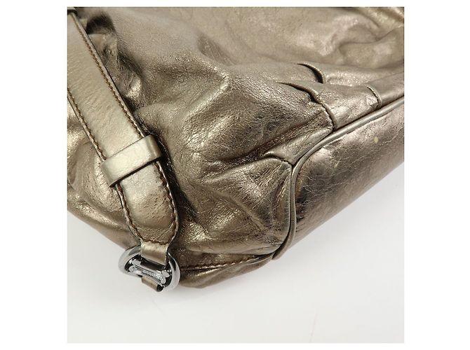 Céline Borsa a tracolla Celine Bittersweet in pelle, borsa a mano, borsa hobo, oro - vista 10