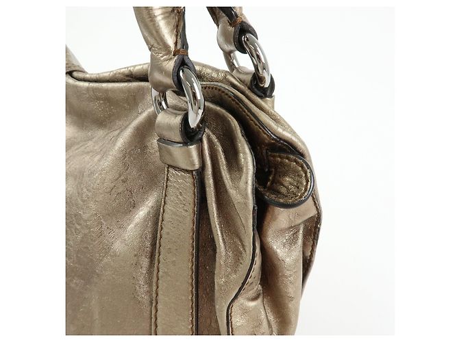 Céline Borsa a tracolla Celine Bittersweet in pelle, borsa a mano, borsa hobo, oro - vista 14