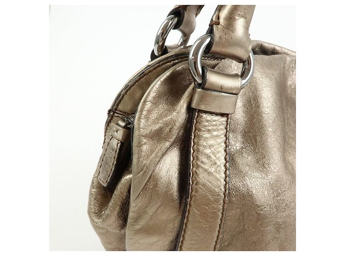 Céline Borsa a tracolla Celine Bittersweet in pelle, borsa a mano, borsa hobo, oro - vista 15