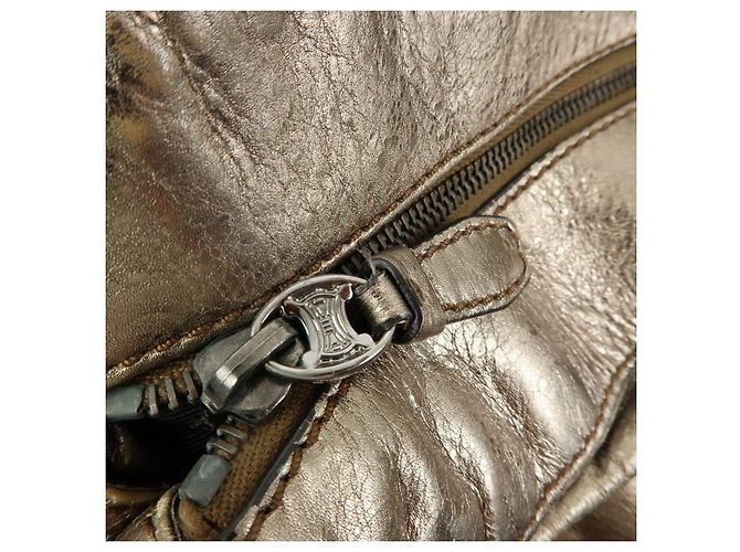 Céline Borsa a tracolla Celine Bittersweet in pelle, borsa a mano, borsa hobo, oro - vista 17
