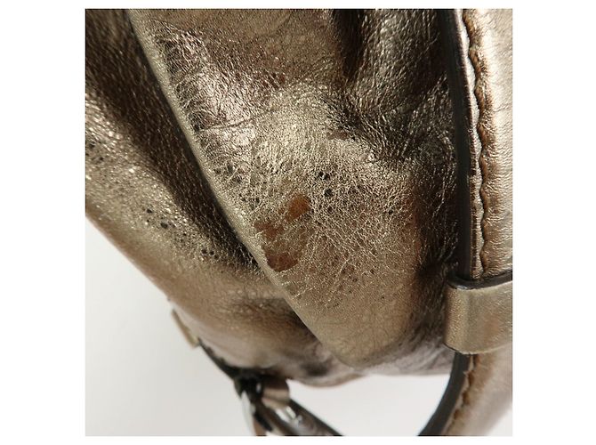 Céline Borsa a tracolla Celine Bittersweet in pelle, borsa a mano, borsa hobo, oro - vista 18