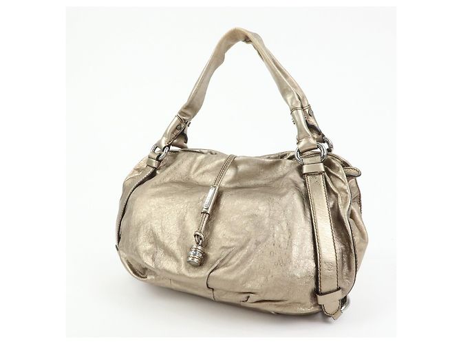 Céline Borsa a tracolla Celine Bittersweet in pelle, borsa a mano, borsa hobo, oro - vista 3