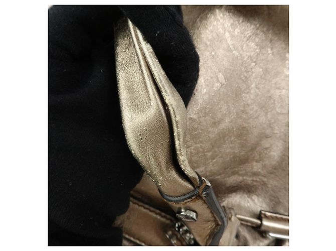 Céline Borsa a tracolla Celine Bittersweet in pelle, borsa a mano, borsa hobo, oro - vista 9