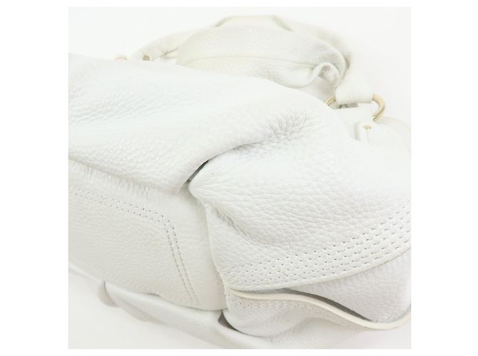 Céline Borsa a tracolla Celine Bittersweet in pelle, borsa a mano, borsa hobo, White - vista 12