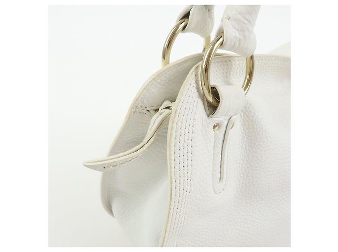 Céline Borsa a tracolla Celine Bittersweet in pelle, borsa a mano, borsa hobo, White - vista 14